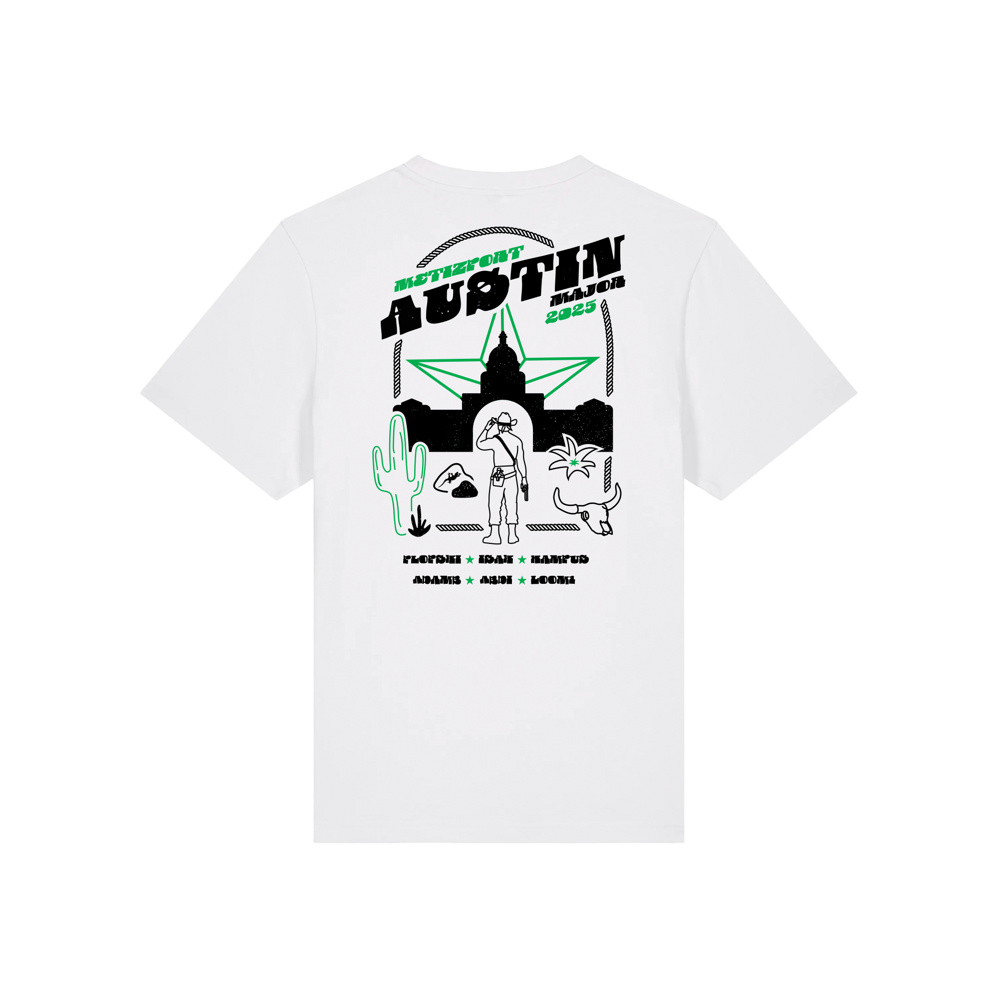 Austin Major Tee White Gallery